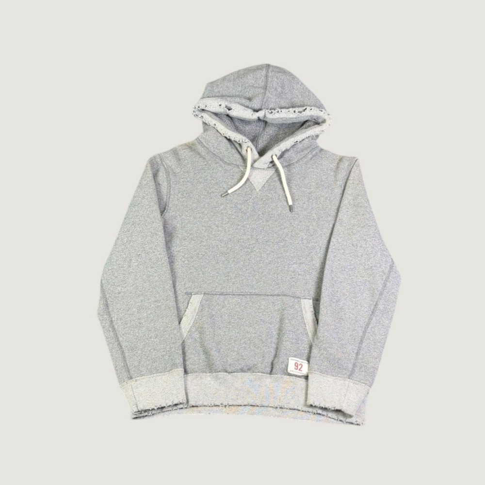 Abercrombie & Fitch Mens XS Gray Distressed Athletic Dept 92 Pullover Hoodie